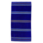 Catherine Lansfield Rainbow Light / Dark Blue Beach Towel Pair