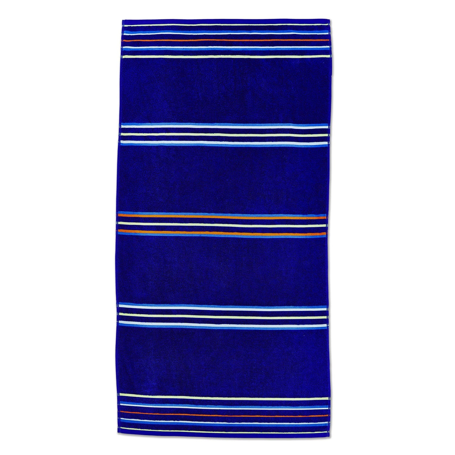 Catherine Lansfield Rainbow Light / Dark Blue Beach Towel Pair