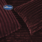 Silentnight Faux Fur Berry Reversible Duvet Set