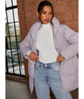 Chi Chi London Padded Puffer Coat in Grey