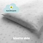 Silentnight Safe Nights Grey Star 100% Cotton Cot Bed Duvet Set