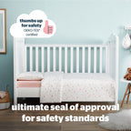 Silentnight Safe Nights Pink Star 100% Cotton Cot Bed Duvet Set