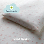 Silentnight Safe Nights Pink Star 100% Cotton Cot Bed Duvet Set
