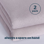 Silentnight Safe Nights Grey 100% Cotton Baby Fitted Sheet (2 Pack)