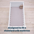 Silentnight Safe Nights Grey 100% Cotton Baby Fitted Sheet (2 Pack)