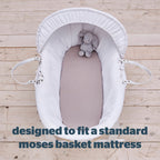 Silentnight Safe Nights Grey 100% Cotton Baby Fitted Sheet (2 Pack)