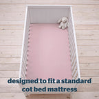 Silentnight Safe Nights Pink 100% Cotton Baby Fitted Sheet (2 Pack)