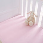 Silentnight Safe Nights Pink 100% Cotton Baby Fitted Sheet (2 Pack)