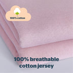 Silentnight Safe Nights Pink 100% Cotton Baby Fitted Sheet (2 Pack)
