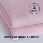 Silentnight Safe Nights Pink 100% Cotton Baby Fitted Sheet (2 Pack)