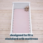 Silentnight Safe Nights Pink 100% Cotton Baby Fitted Sheet (2 Pack)