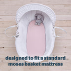 Silentnight Safe Nights Pink 100% Cotton Baby Fitted Sheet (2 Pack)