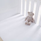 Silentnight Safe Nights White 100% Cotton Baby Fitted Sheet (2 Pack)