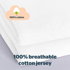 Silentnight Safe Nights White 100% Cotton Baby Fitted Sheet (2 Pack)