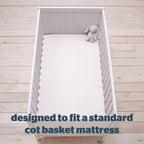 Silentnight Safe Nights White 100% Cotton Baby Fitted Sheet (2 Pack)