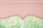 Pink Scalloped Roller Blind