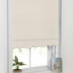 Cream Scalloped Roller Blind