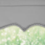 Grey Scalloped Roller Blind