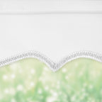 White Scalloped Roller Blind