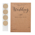 Kraft Scratch The Date Wedding Invitations - Scratch & Reveal