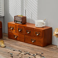 6-Drawer Retro Wooden Desktop Storage Organiser