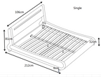 Seville Grey LED Bed