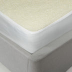 Cream Fleece Mattress Topper
