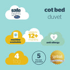 Silentnight Safe Nights Anti Allergy Cot Bed 4 Tog Duvet