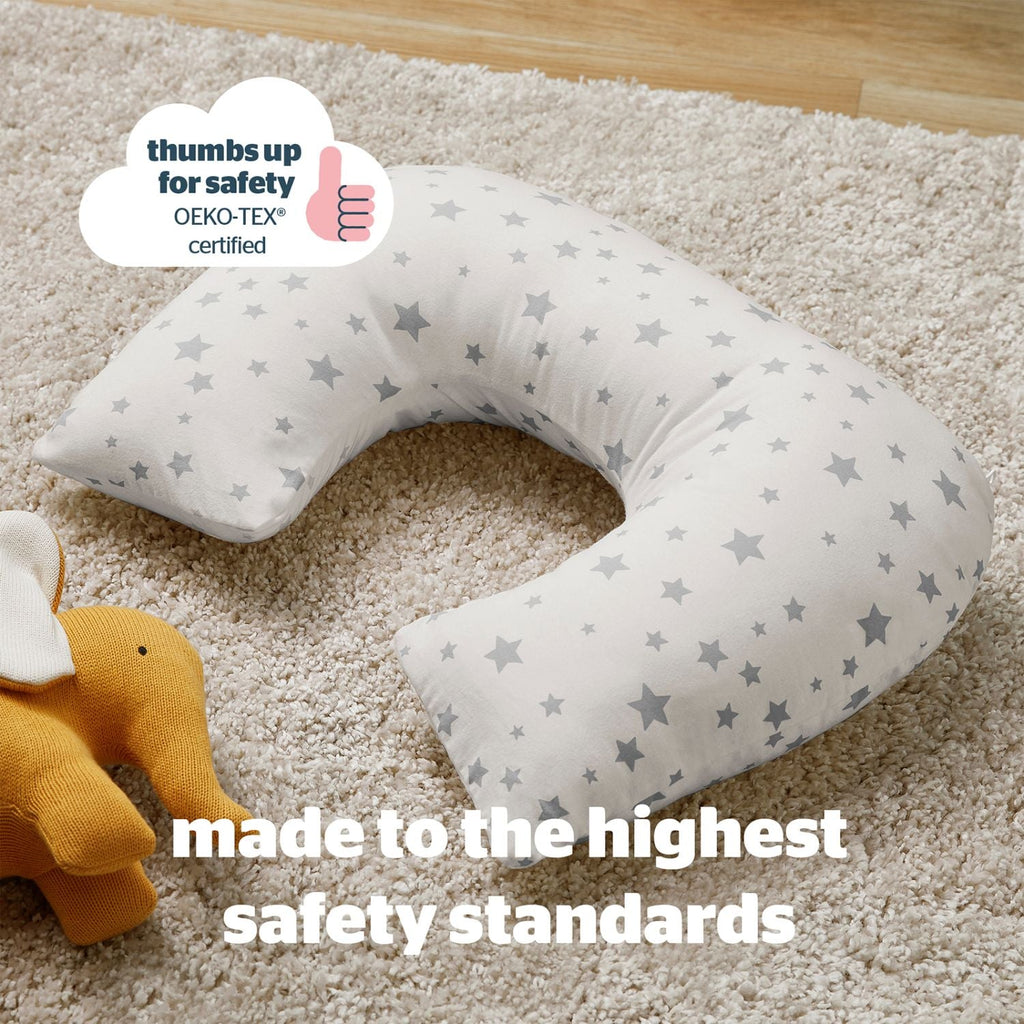 Silentnight Safe Nights Grow With Me Grey Star Pillow