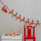 Reindeer & Santa Sleigh Christmas Bunting