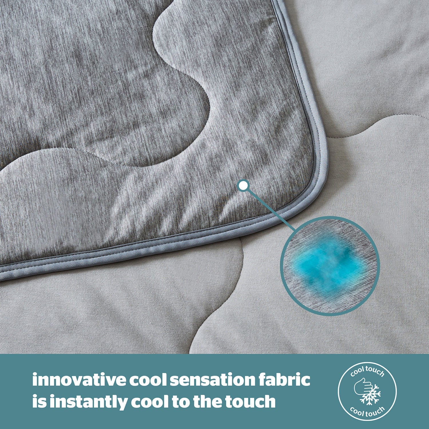 Silentnight Restore Grey Cooling Throw