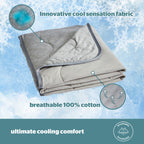 Silentnight Restore Grey Cooling Throw