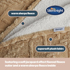 Silentnight Snugsie Natural Cable Supersize Family Blanket
