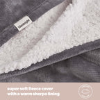 Silentnight Snugsie Charcoal King Size Family Blanket