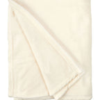 Cream Snug Flannel Fleece Super Soft Throw