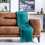 Emerald Green Snug Fleece Blanket Throw
