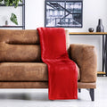Red Snug Fleece Blanket Throw