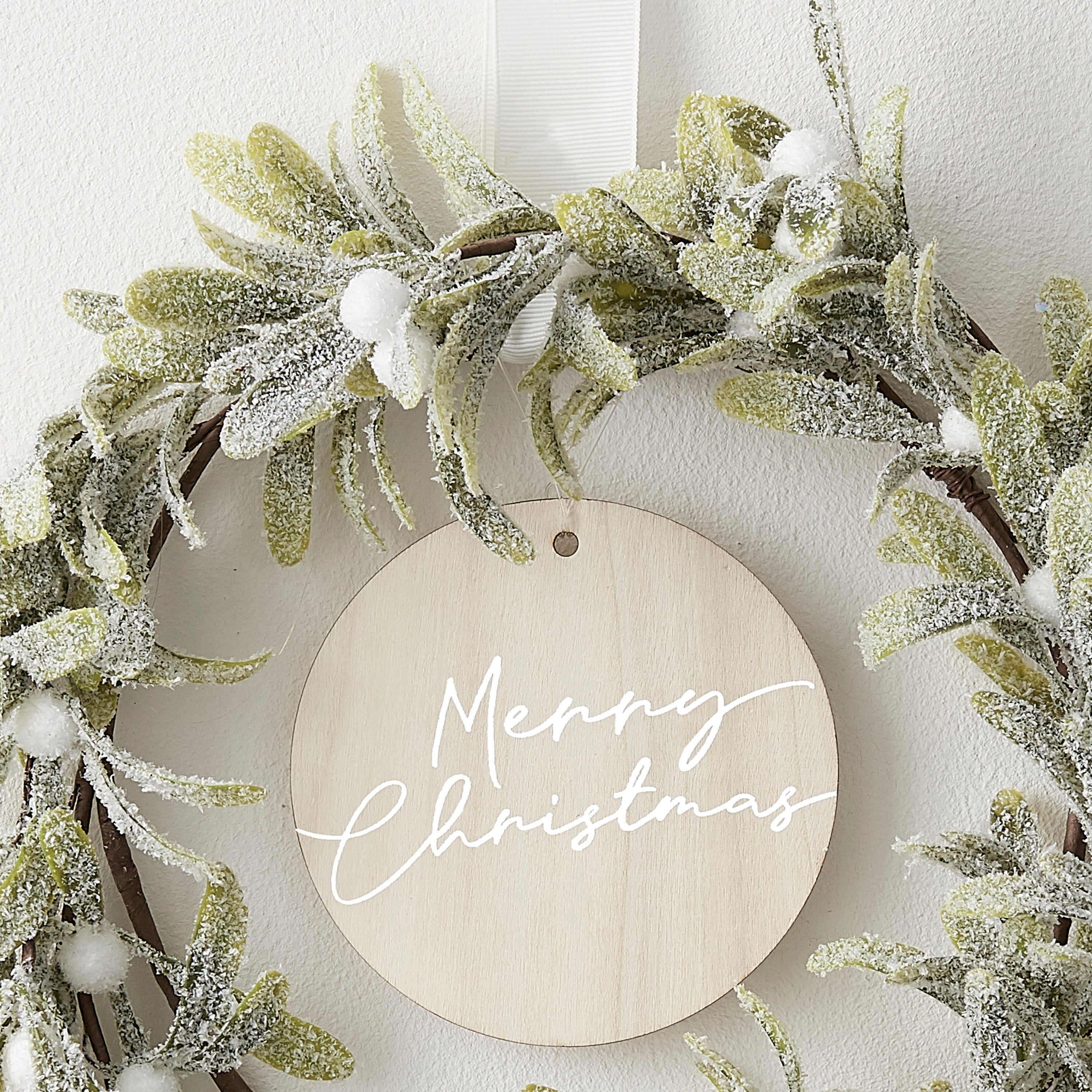 Mistletoe And Merry Christmas Door Wreath- 5 Inner Pack