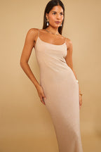 Strappy Lurex Cami Maxi Dress