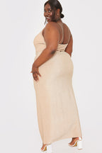 Strappy Lurex Cami Maxi Dress