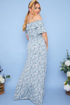 Responsible Viscose Paisley Bardot Midi Dress
