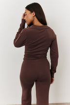 Collared Knit Jumpsuit