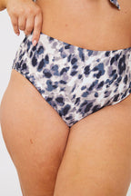 Leopard Print Control High Waisted Bikini Bottoms