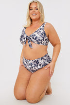Leopard Print Control High Waisted Bikini Bottoms
