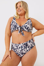 Leopard Print Control High Waisted Bikini Bottoms