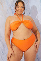 Halterneck Twist Bikini Top