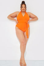 Wrap Tie Front Swimsuit