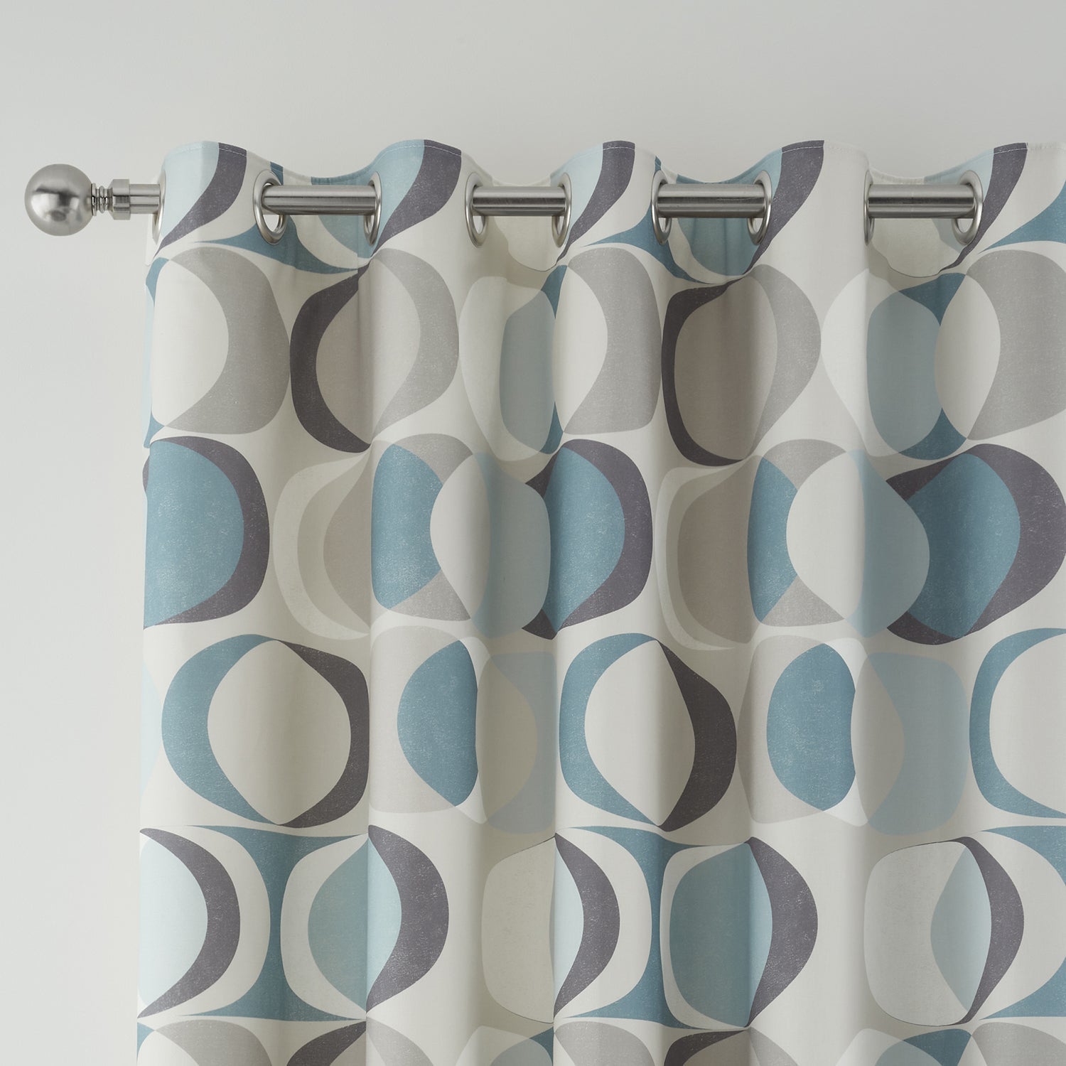 Sander Duck Egg Blue Eyelet Curtains