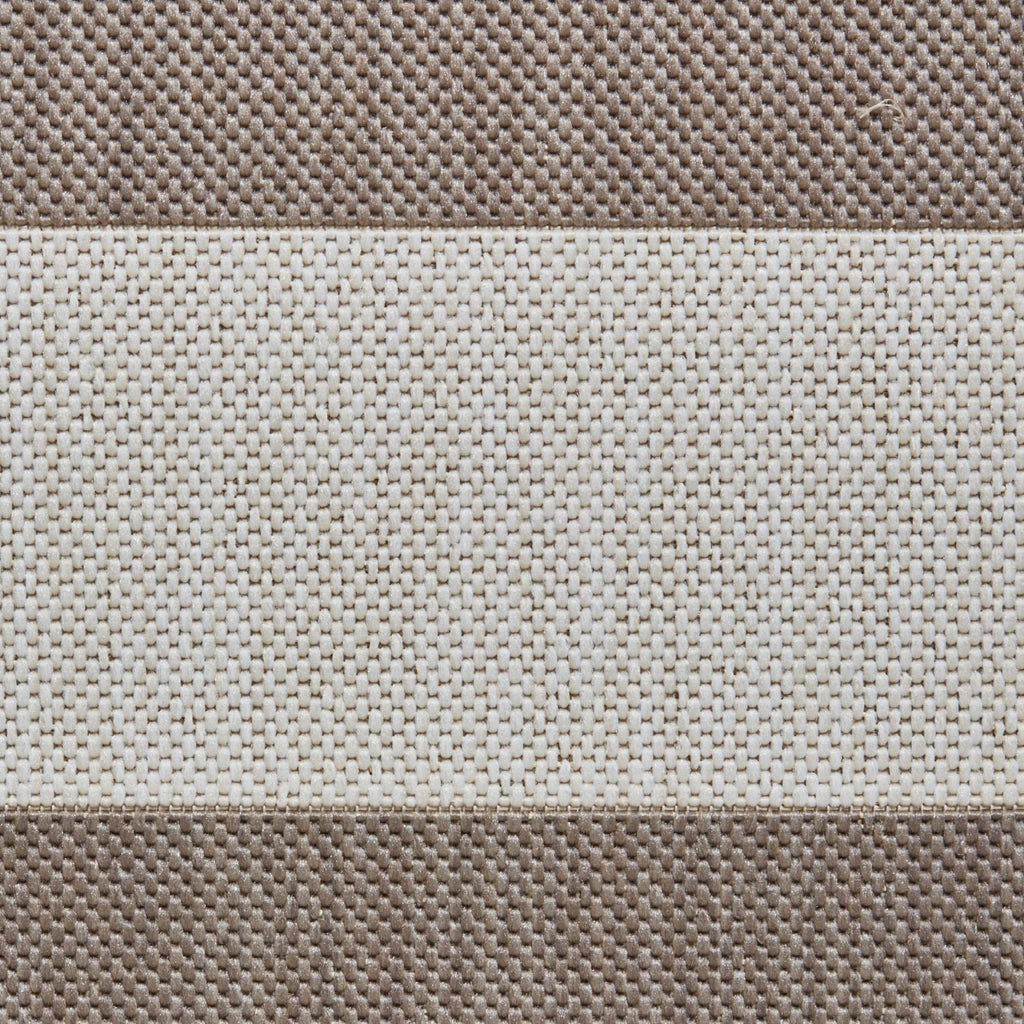 Santa Monica 48644 Beige and Cream Stripe Outdoor Rug