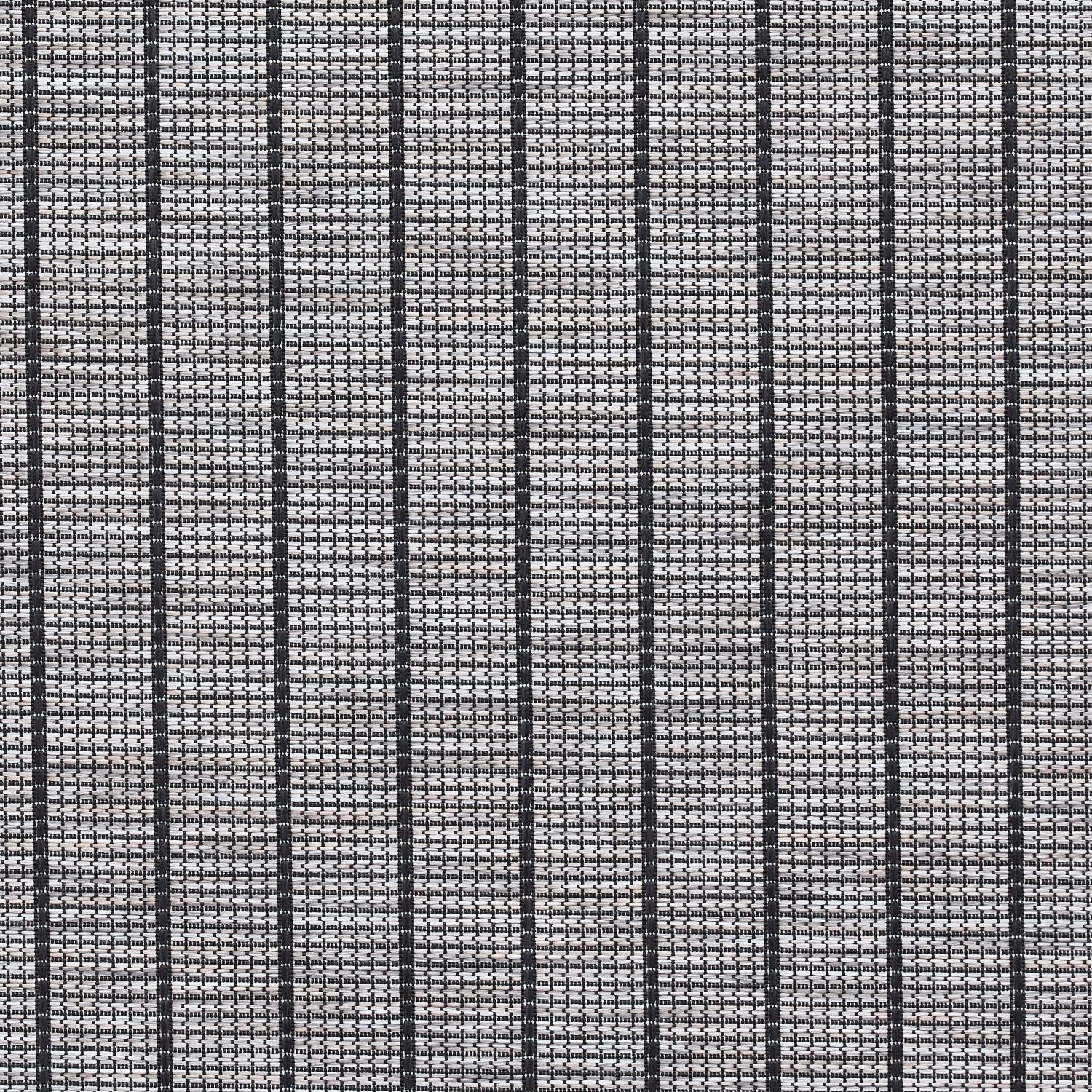 Santa Monica A041 Black Stripe Outdoor Rug